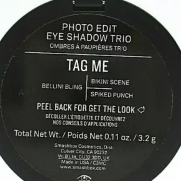 Smashbox Photo Edit Eye Shadow Trio Tag Me! New - Picture 3 of 4